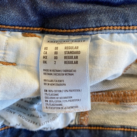 American Eagle Outfitters Super Hi-Rise Jeggings Size 00 Regular - Picture 6 of 8